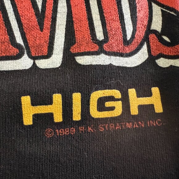 Vintage 1989 Mens Harley Davidson R.K. Stratman Hanes Eagle Soaring High Shirt L - Picture 2 of 7